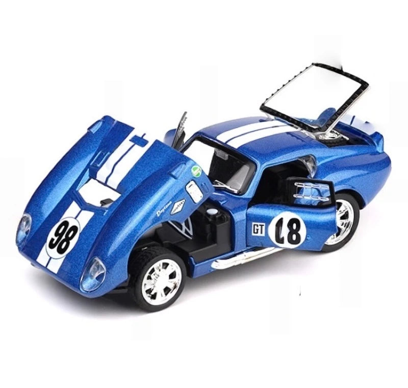 [TOY] 1:32 Ford 1965 Shelby Cobra Daytona Coupe Blue Model Car Die-Cast