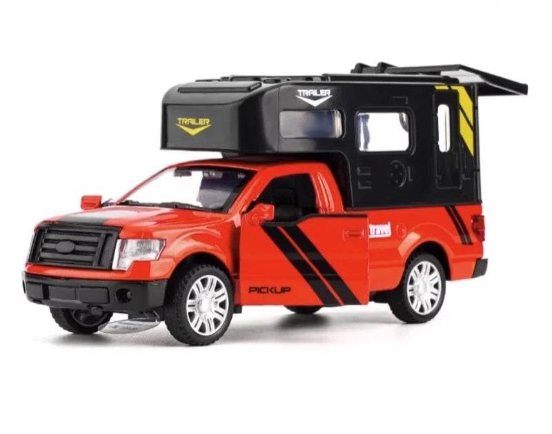[TOY] 1:32 Ford 2009 F-150 RV Red Model Car Die-Cast