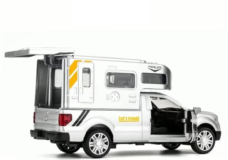 [TOY] 1:32 Ford 2009 F-150 RV Silver Model Car Die-Cast