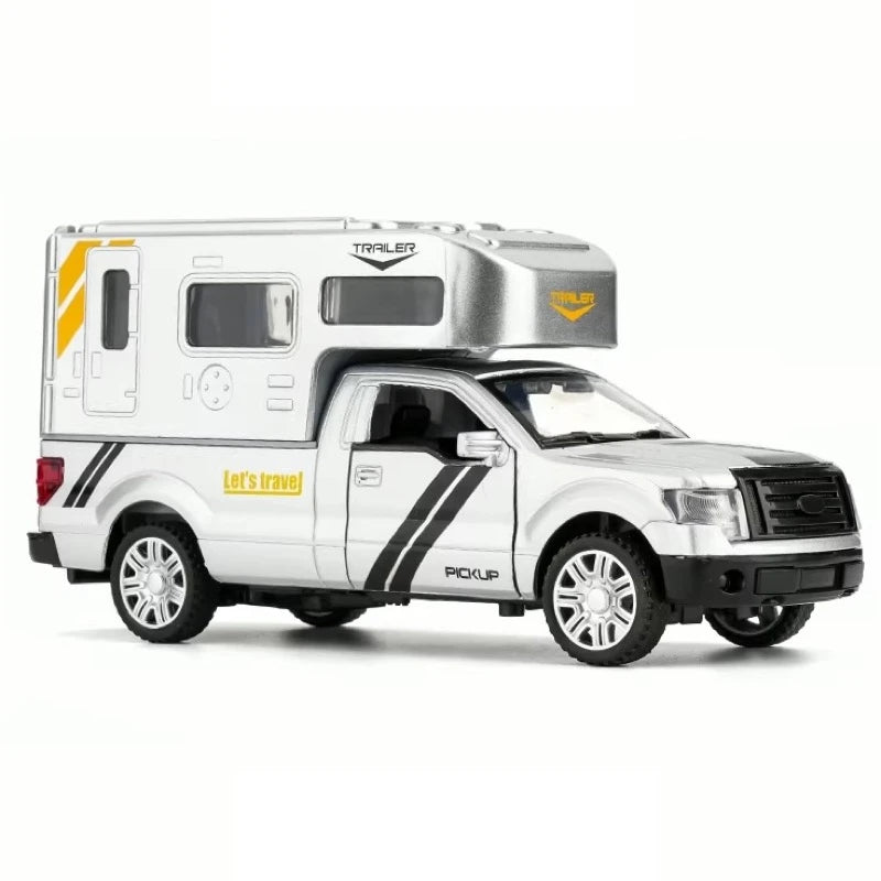 [TOY] 1:32 Ford 2009 F-150 RV Silver Model Car Die-Cast