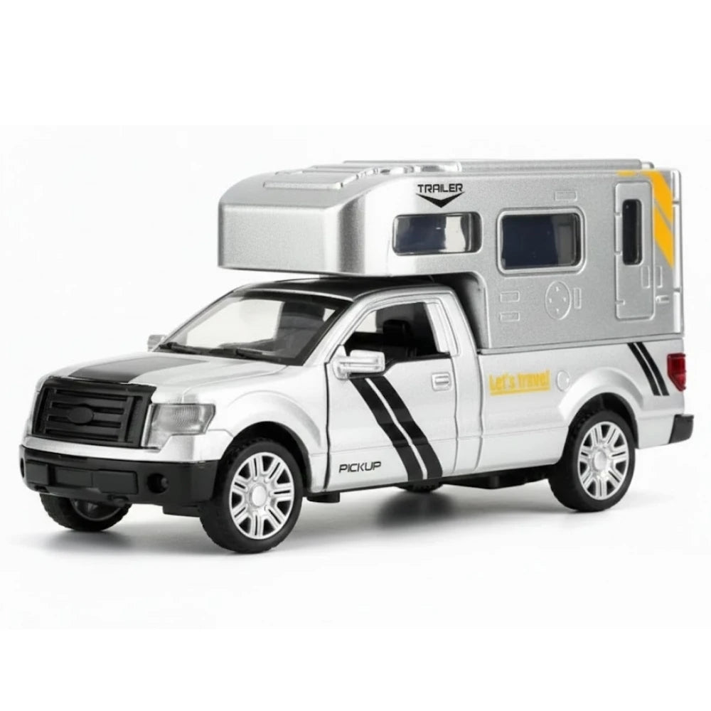 [TOY] 1:32 Ford 2009 F-150 RV Silver Model Car Die-Cast
