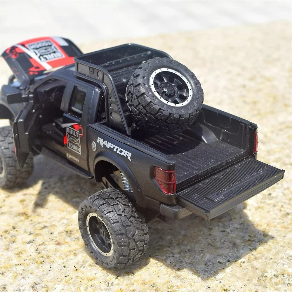 [TOY] 1:32 Ford 2010 F-150 SVT Raptor Off-Road Modified Black Model Car Die-Cast