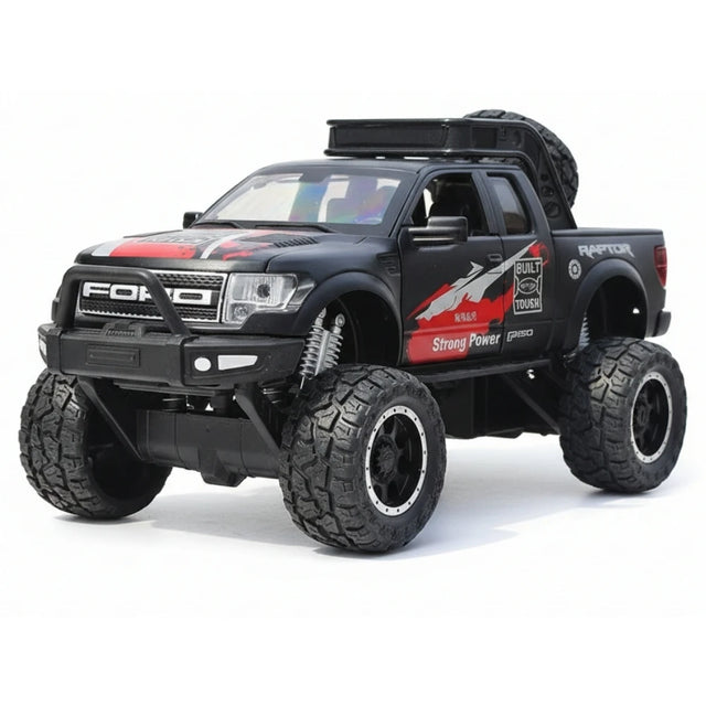 [TOY] 1:32 Ford 2010 F-150 SVT Raptor Off-Road Modified nero modellino di auto Die-Cast