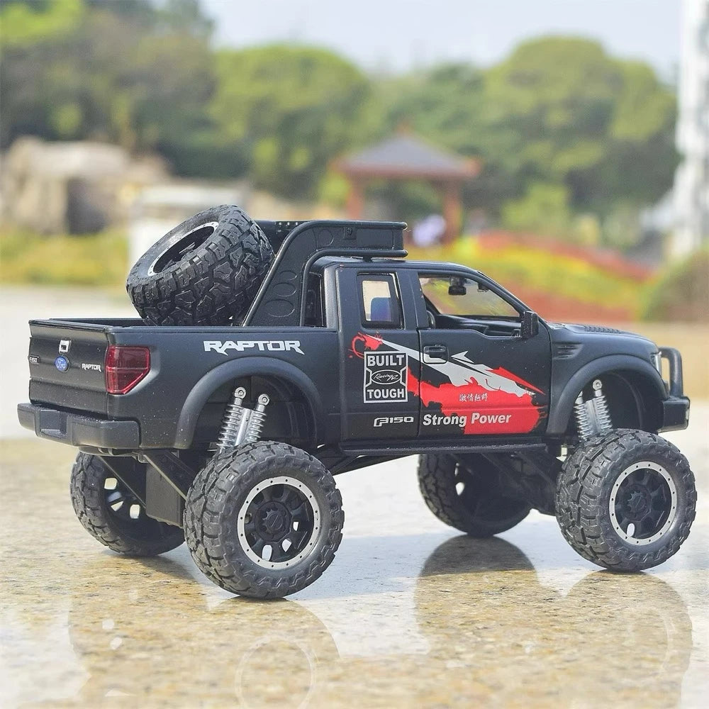 [TOY] 1:32 Ford 2010 F-150 SVT Raptor Off-Road Modified Black Model Car Die-Cast