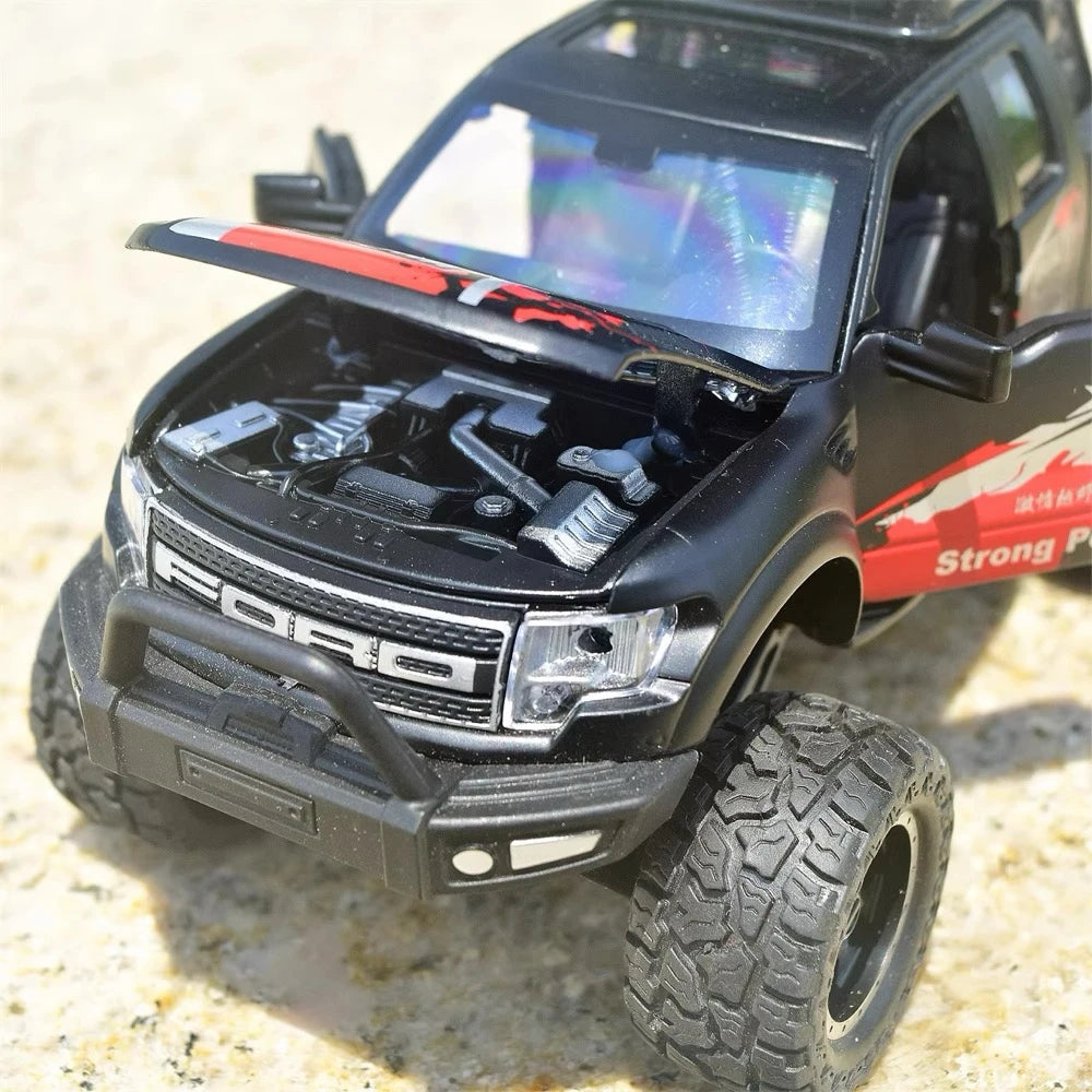 [TOY] 1:32 Ford 2010 F-150 SVT Raptor Off-Road Modified Black Model Car Die-Cast