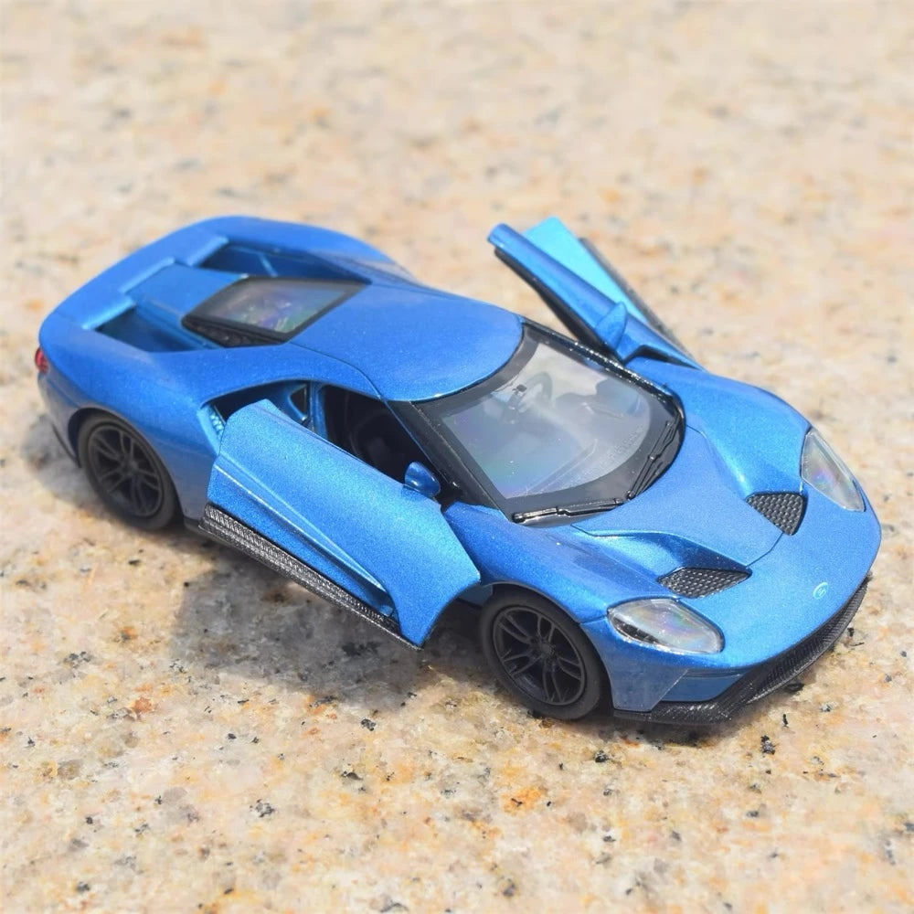 [TOY] 1:32 Ford 2017 GT blå modellbil Die-Cast