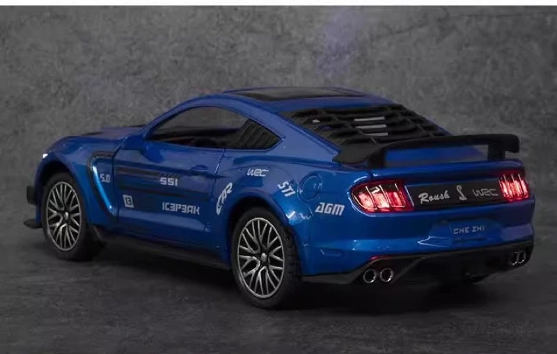 [TOY] 1:32 Ford 2019 Mustang Shelby GT500 Blue Model Car Die-Cast
