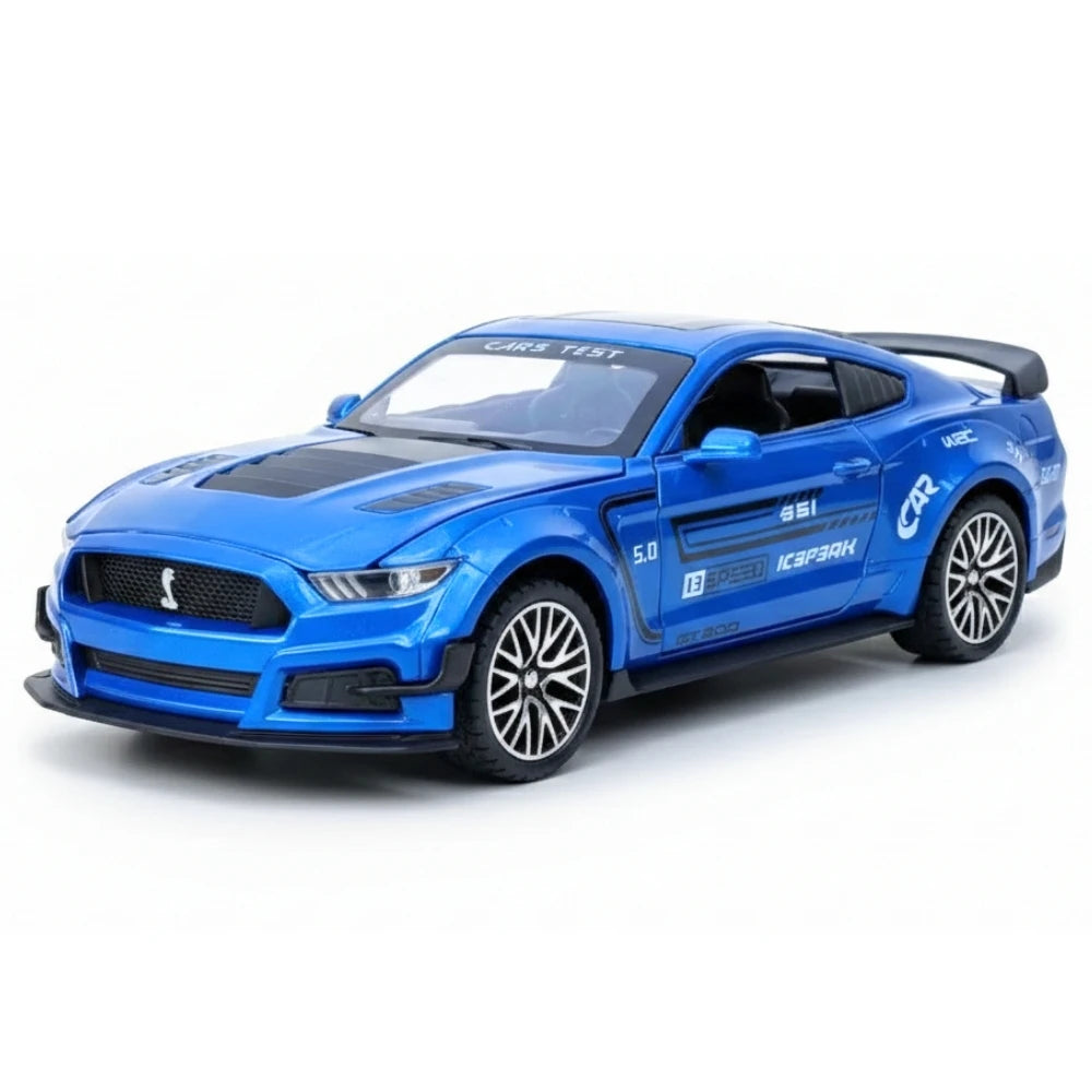 [TOY] 1:32 Ford 2019 Mustang Shelby GT500 Blue Model Car Die-Cast