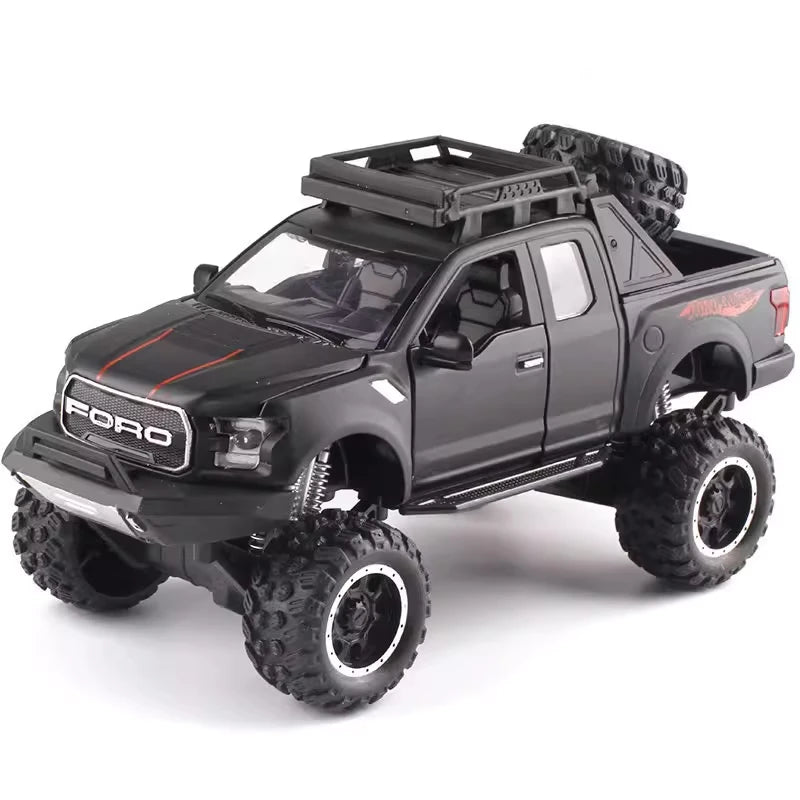 [TOY] 1:32 Ford 2020 F-150 Raptor Off-Road Black Model Car Die-Cast