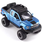 [TOY] 1:32 Ford 2020 F-150 Raptor Off-Road Blue Model Car Die-Cast