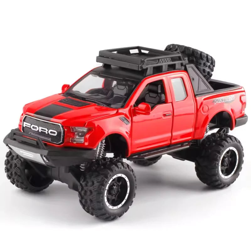 [TOY] 1:32 Ford 2020 F-150 Raptor Off-Road Red Model Car Die-Cast