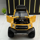 [TOY] 1:32 Ford 2020 F-150 Raptor Off-Road Yellow Model Car Die-Cast