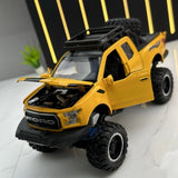 [TOY] 1:32 Ford 2020 F-150 Raptor Off-Road Yellow Model Car Die-Cast