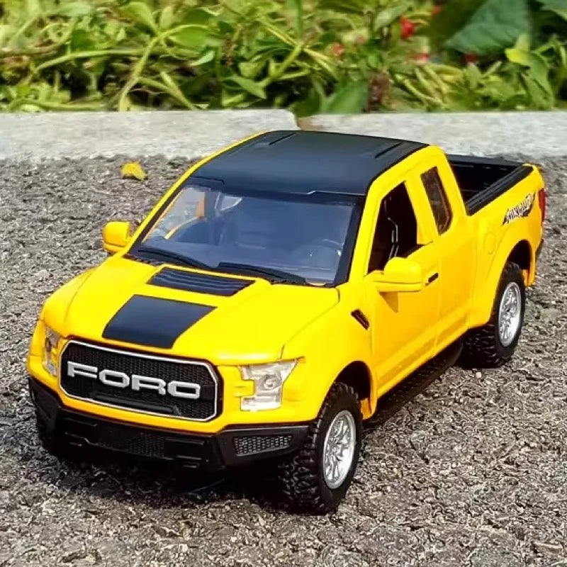 [TOY] 1:32 Ford 2020 F-150 Raptor giallo modellino di auto Die-Cast