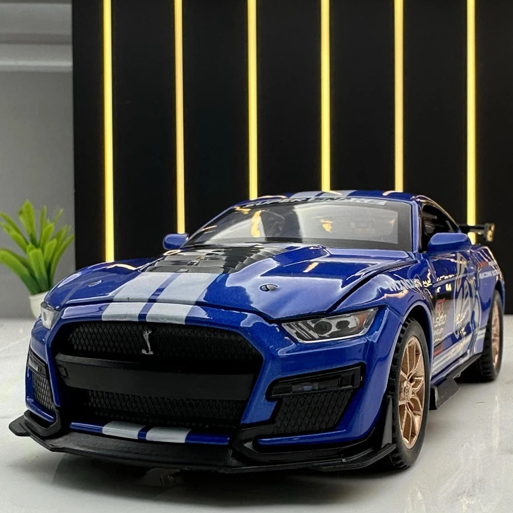 [TOY] 1:32 Ford 2020 Mustang Shelby GT500 ブルー モデルカー Die-Cast