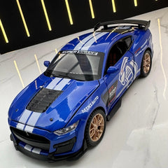 [TOY] 1:32 Ford 2020 Mustang Shelby GT500 Blue Model Car Die-Cast
