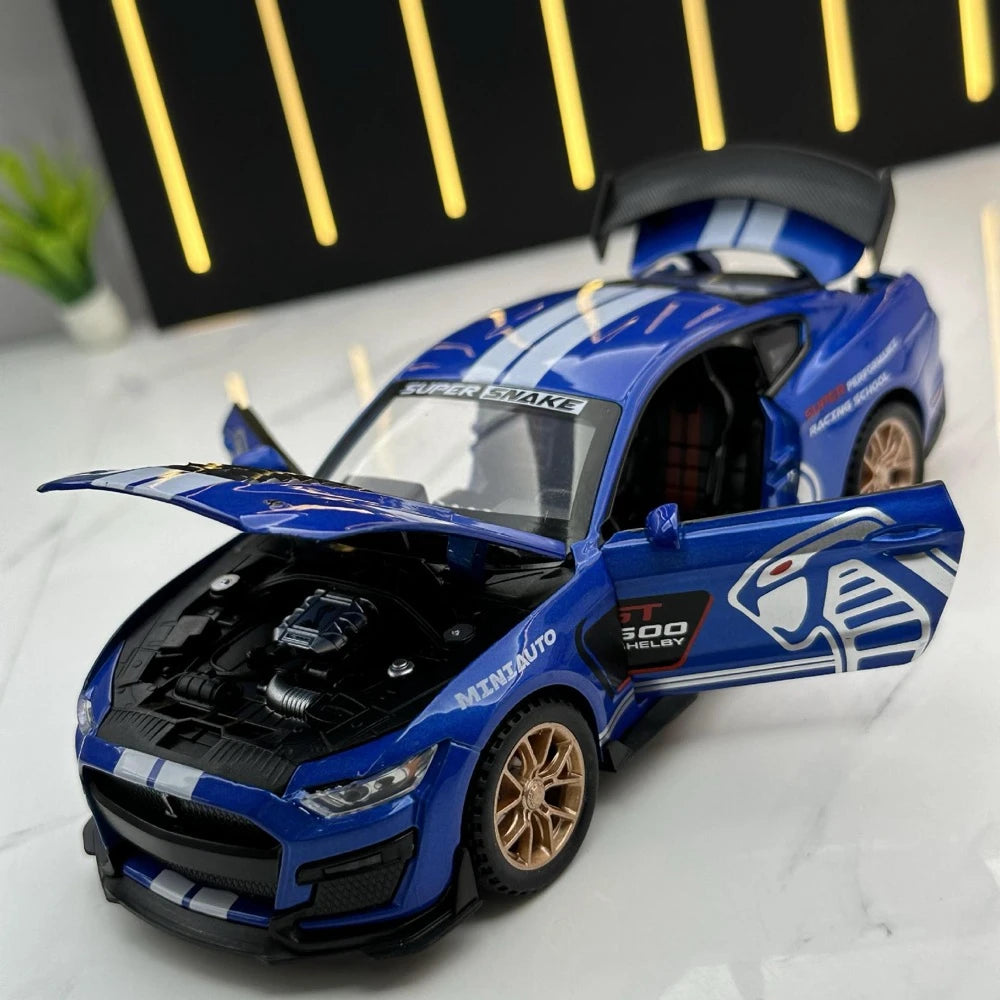 [TOY] 1:32 Ford 2020 Mustang Shelby GT500 Blue Model Car Die-Cast
