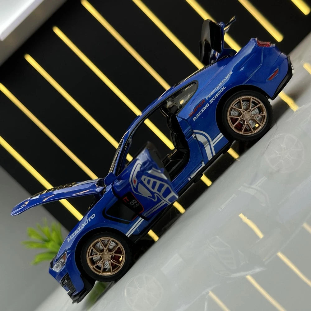 [TOY] 1:32 Ford 2020 Mustang Shelby GT500 Blue Model Car Die-Cast