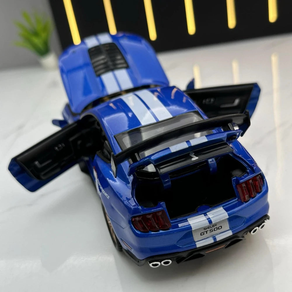 [TOY] 1:32 Ford 2020 Mustang Shelby GT500 Blue Model Car Die-Cast