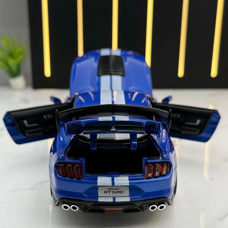 [TOY] 1:32 Ford 2020 Mustang Shelby GT500 blå modellbil Die-Cast