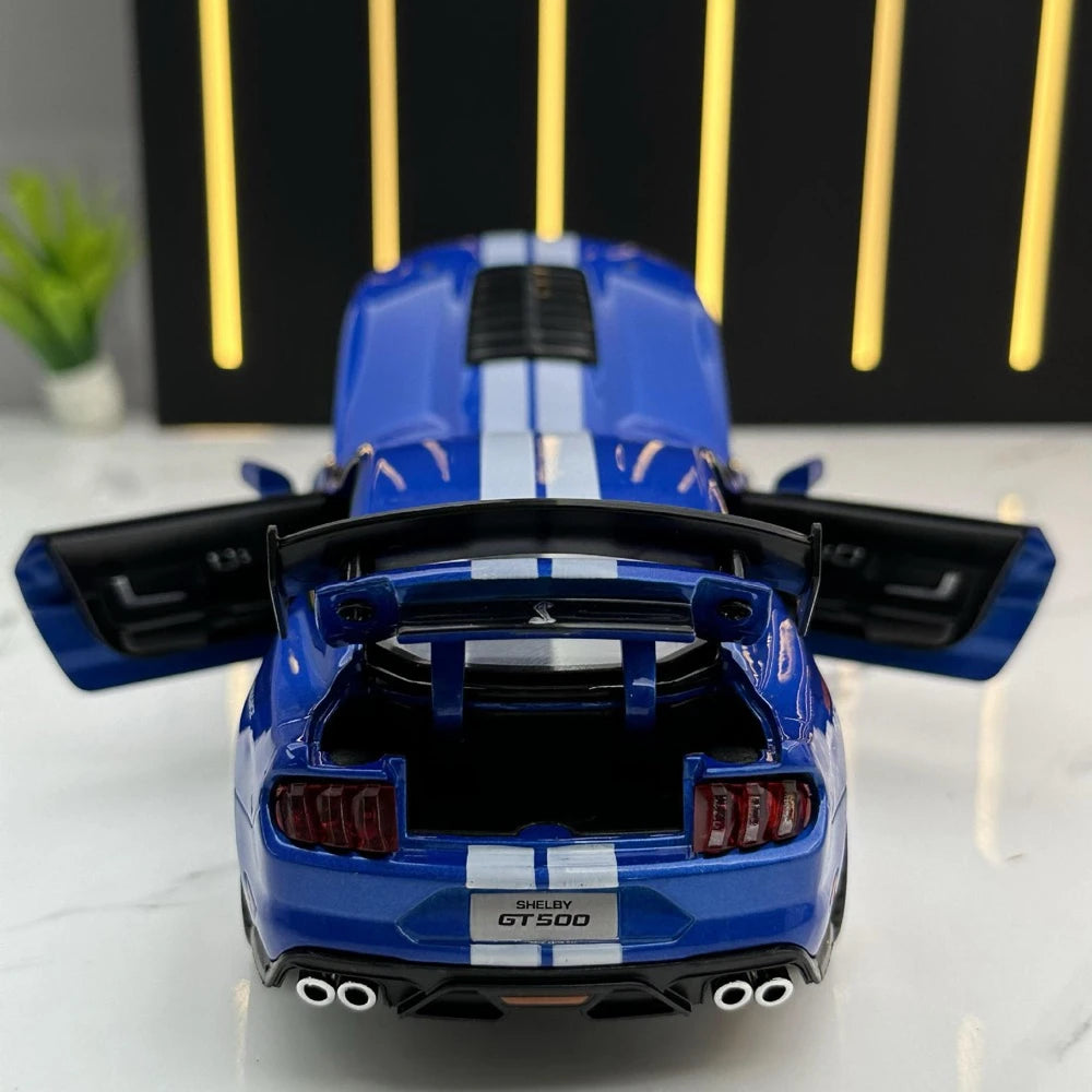 [TOY] 1:32 Ford 2020 Mustang Shelby GT500 Blue Model Car Die-Cast