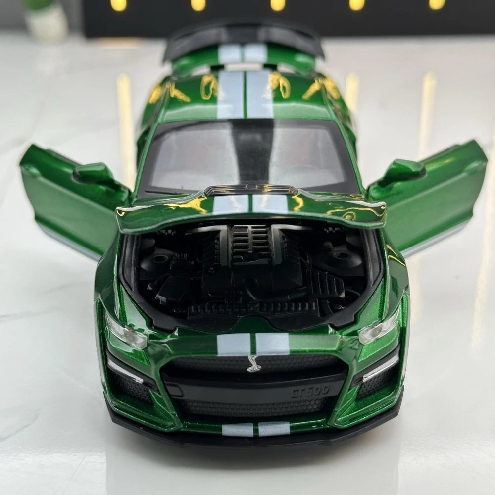 [TOY] 1:32 Ford 2020 Mustang Shelby GT500 Green Model Car Die-Cast