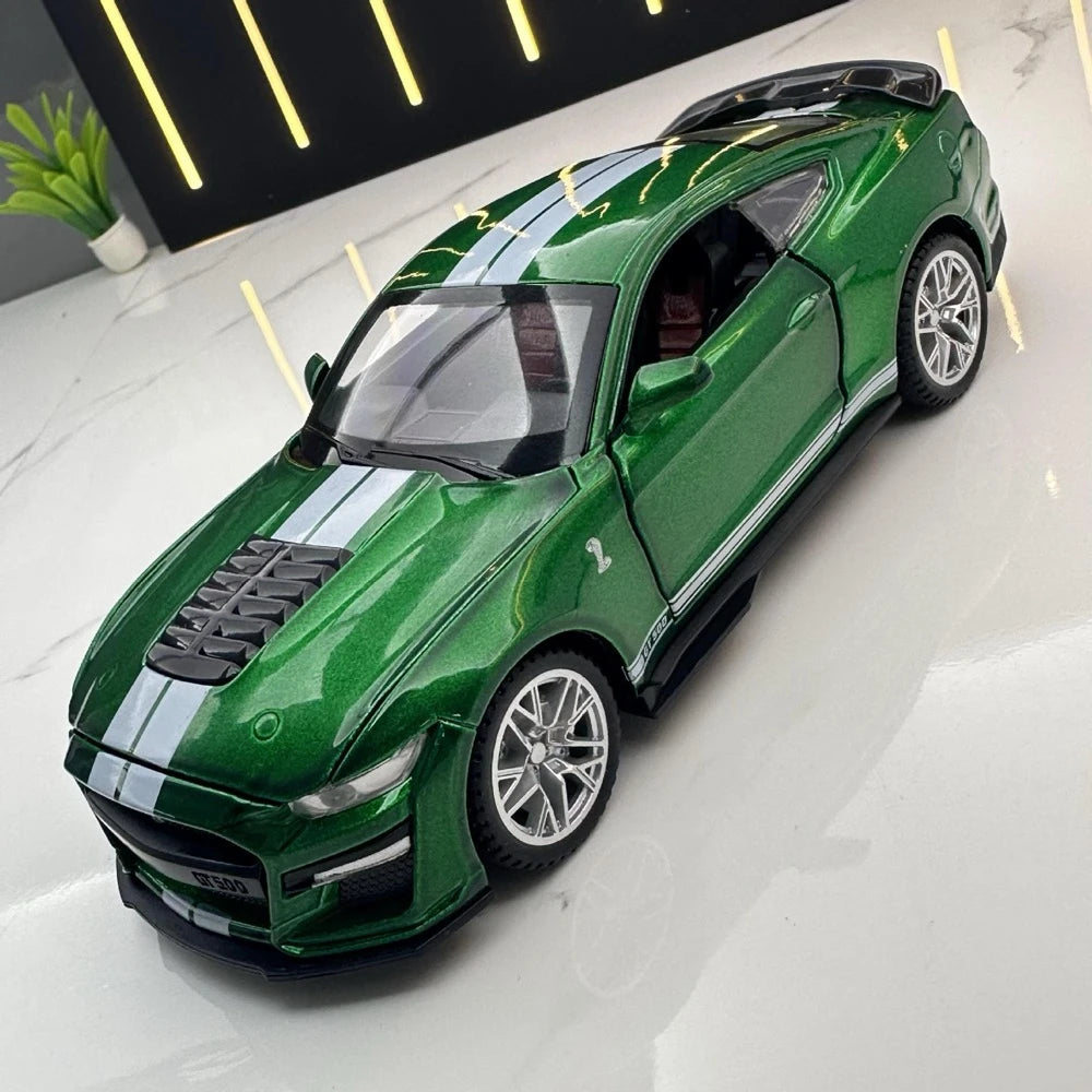 [TOY] 1:32 Ford 2020 Mustang Shelby GT500 Green Model Car Die-Cast