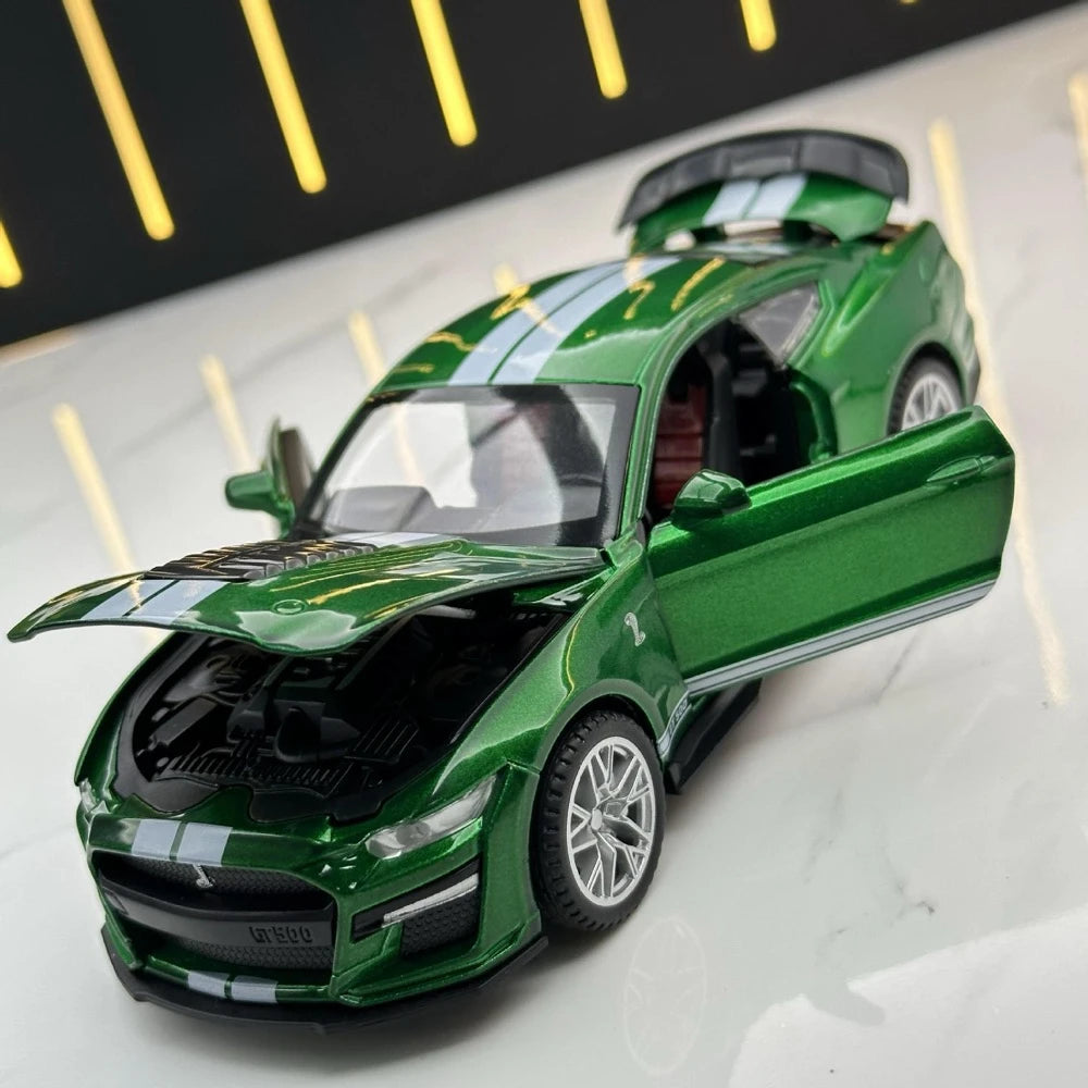 [TOY] 1:32 Ford 2020 Mustang Shelby GT500 Green Model Car Die-Cast
