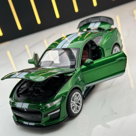 [TOY] 1:32 Ford 2020 Mustang Shelby GT500 grön modellbil Die-Cast
