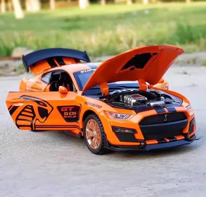 [TOY] 1:32 Ford 2020 Mustang Shelby GT500 Orange Model Car Die-Cast