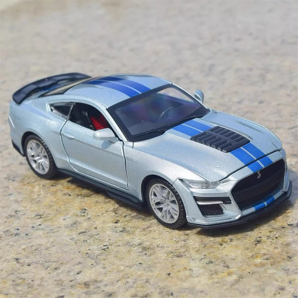 [TOY] 1:32 Ford 2020 Mustang Shelby GT500 Silver Model Car Die-Cast