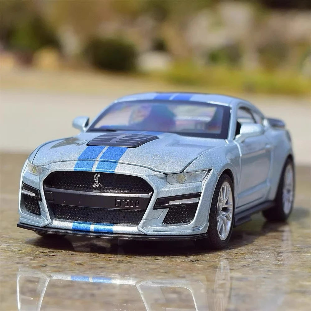 [TOY] 1:32 Ford 2020 Mustang Shelby GT500 Silver Model Car Die-Cast