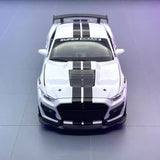 [TOY] 1:32 Ford 2020 Mustang Shelby GT500 vit modellbil Die-Cast