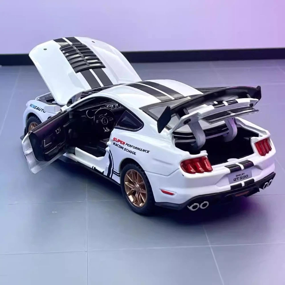 [TOY] 1:32 Ford 2020 Mustang Shelby GT500 White Model Car Die-Cast