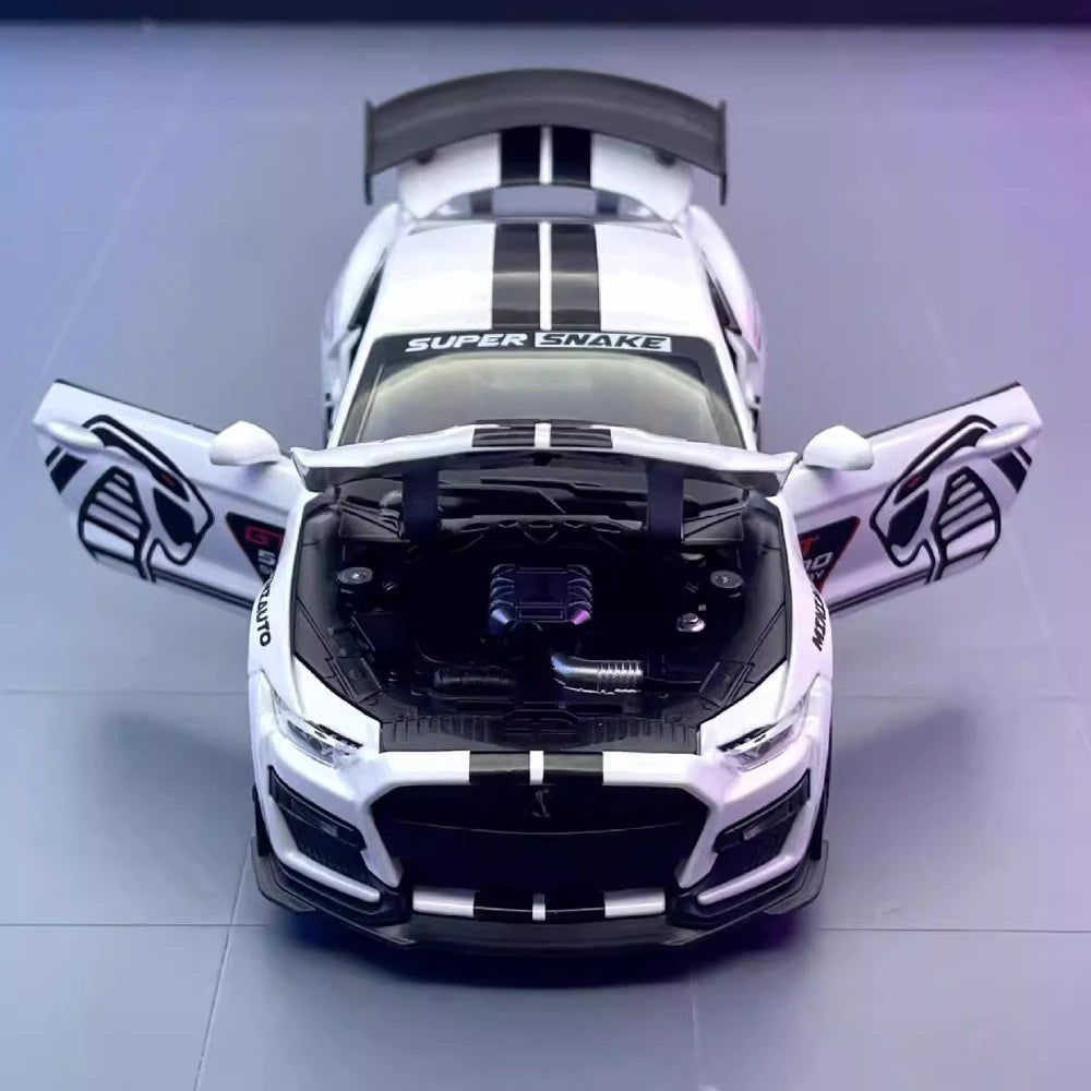 [TOY] 1:32 Ford 2020 Mustang Shelby GT500 White Model Car Die-Cast