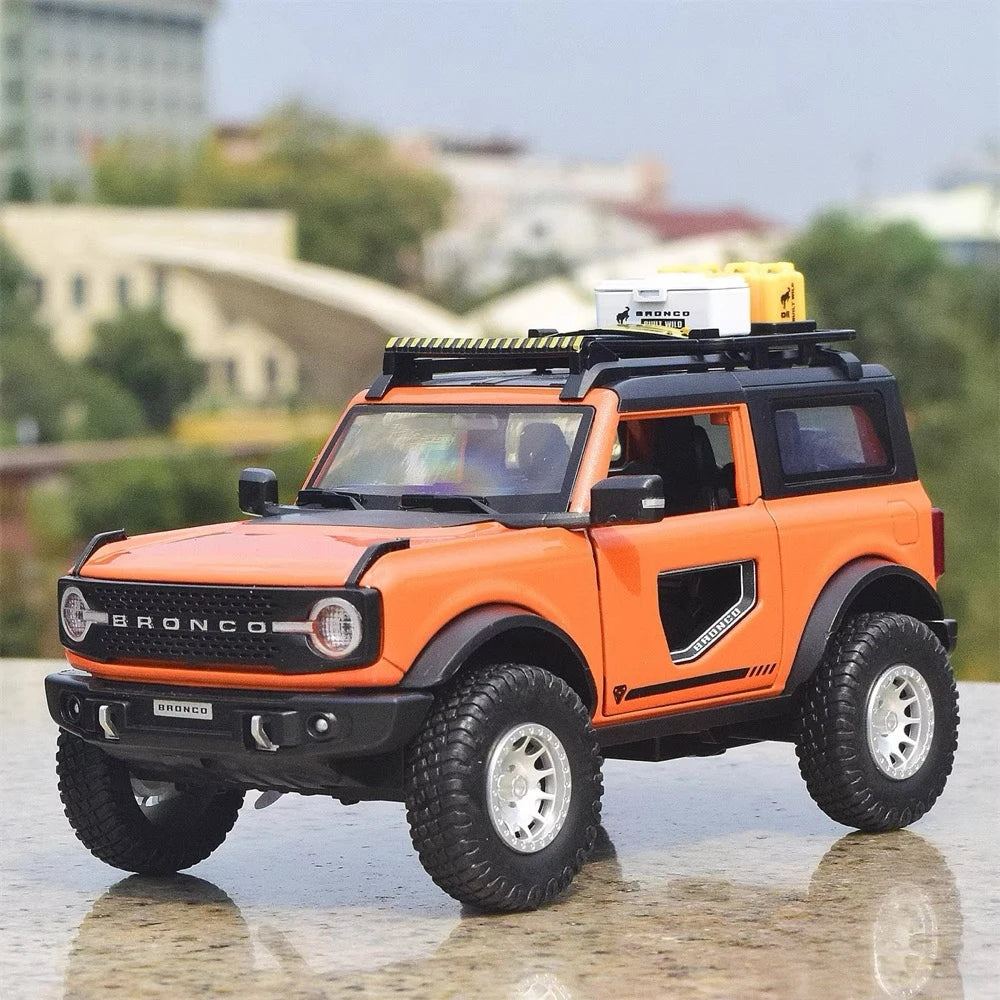 [TOY] 1:32 Ford 2021 Bronco Orange Model Car Die-Cast