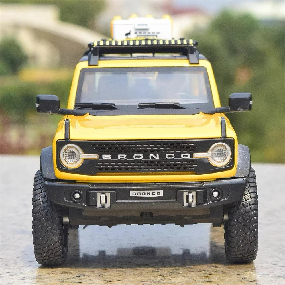 [TOY] 1:32 Ford 2021 Bronco Yellow Model Car Die-Cast