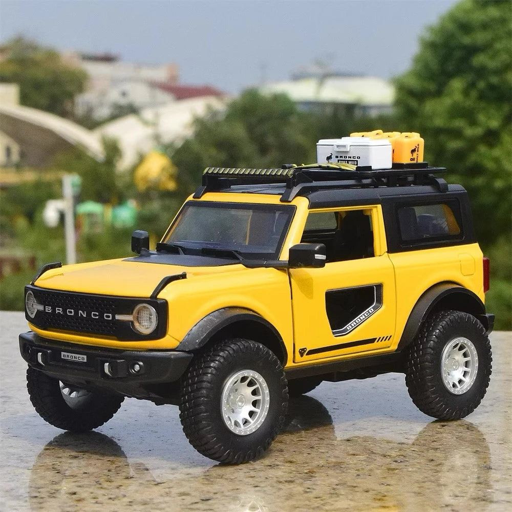 [TOY] 1:32 Ford 2021 Bronco Yellow Model Car Die-Cast