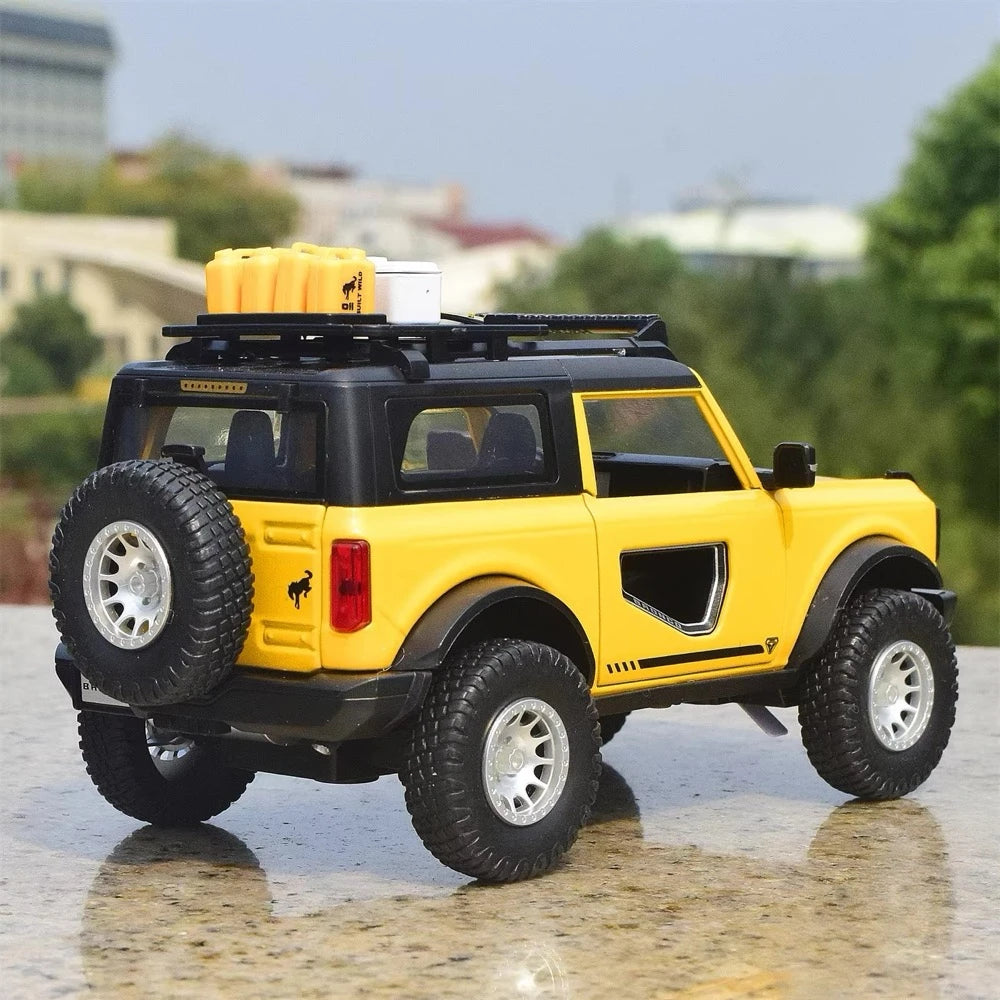 [TOY] 1:32 Ford 2021 Bronco Yellow Model Car Die-Cast