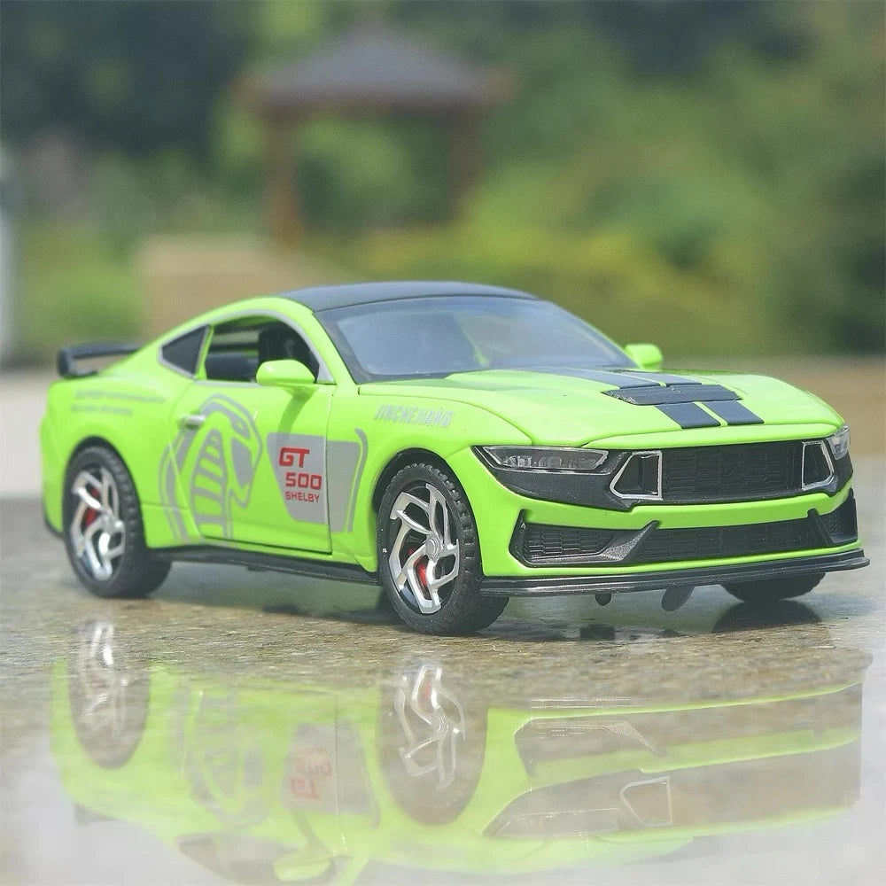 [TOY] 1:32 Ford 2024 Mustang GT4 Green Model Car Die-Cast