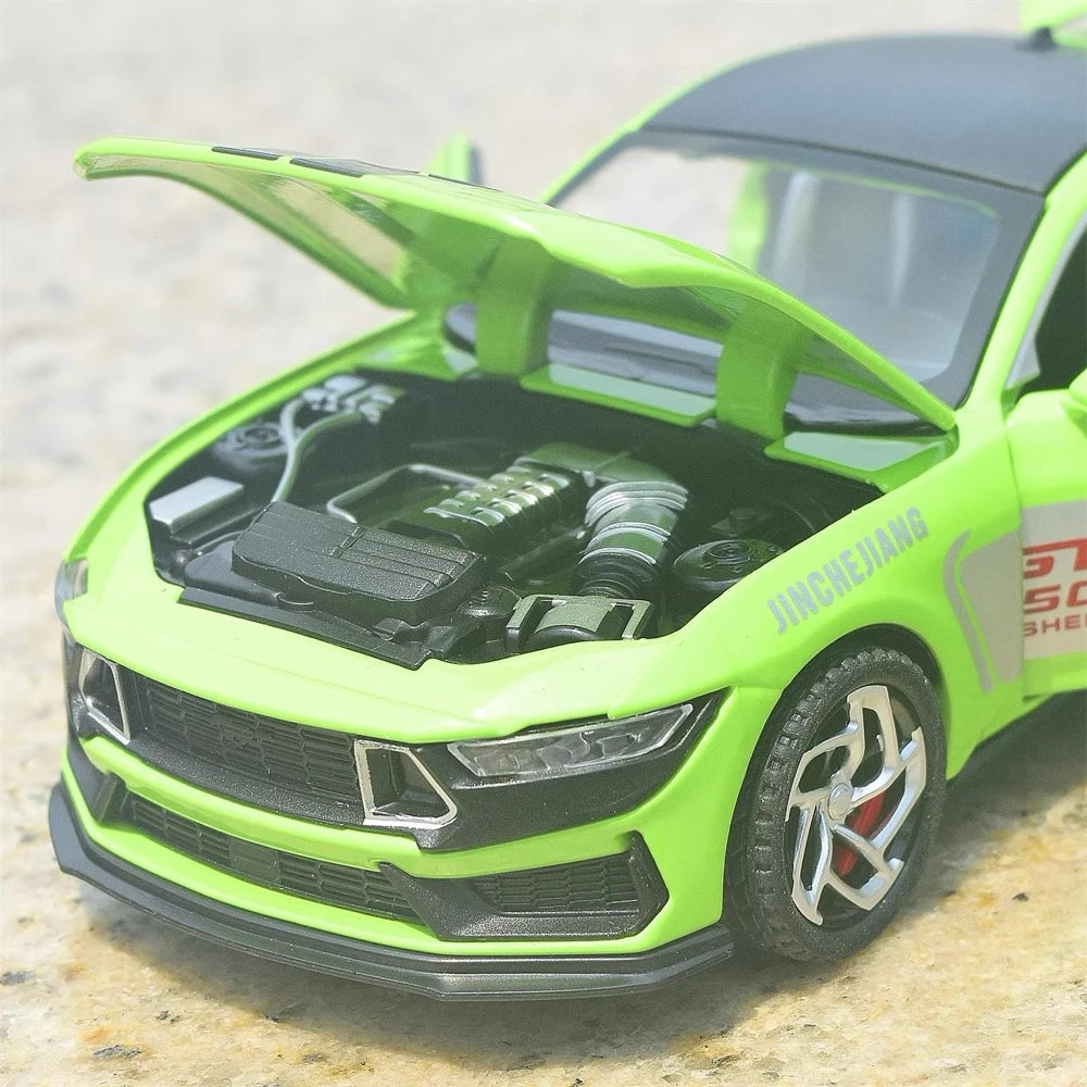 [TOY] 1:32 Ford 2024 Mustang GT4 Green Model Car Die-Cast