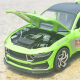 [TOY] 1:32 Ford 2024 Mustang GT4 Green Model Car Die-Cast