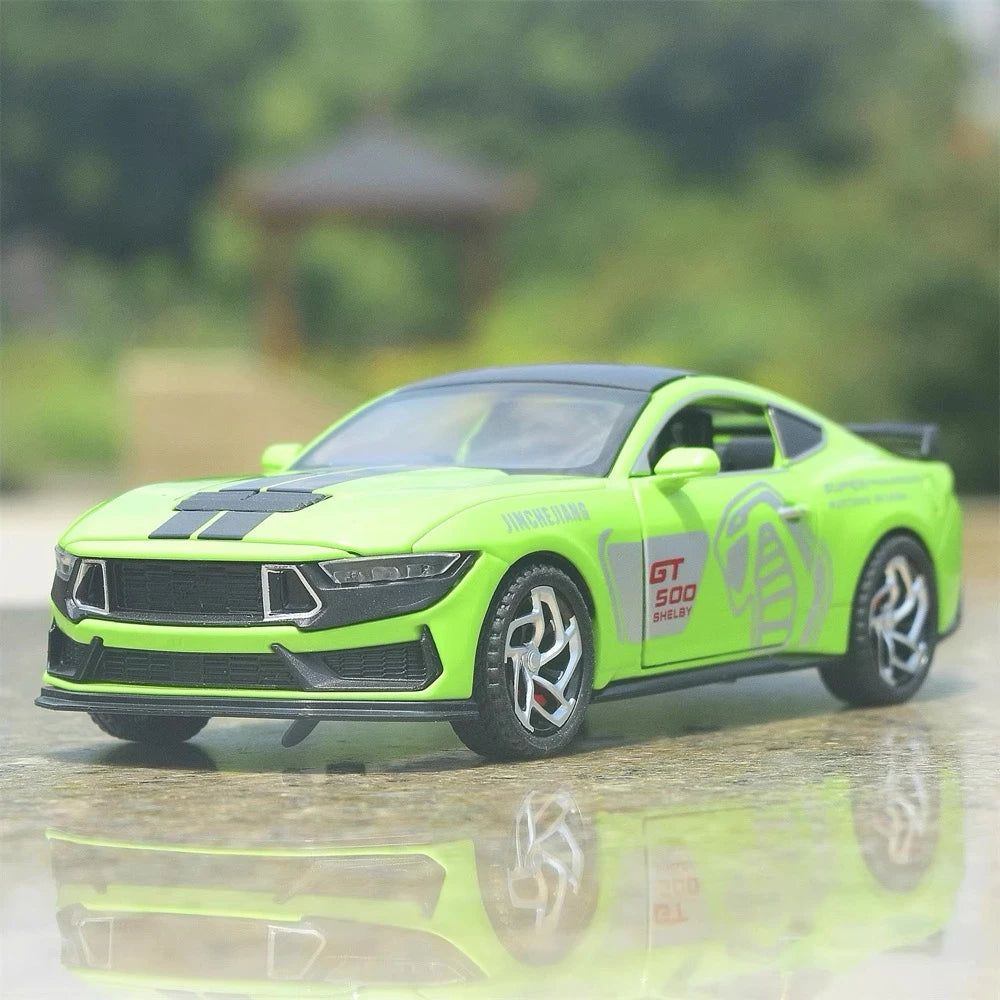[TOY] 1:32 Ford 2024 Mustang GT4 Green Model Car Die-Cast
