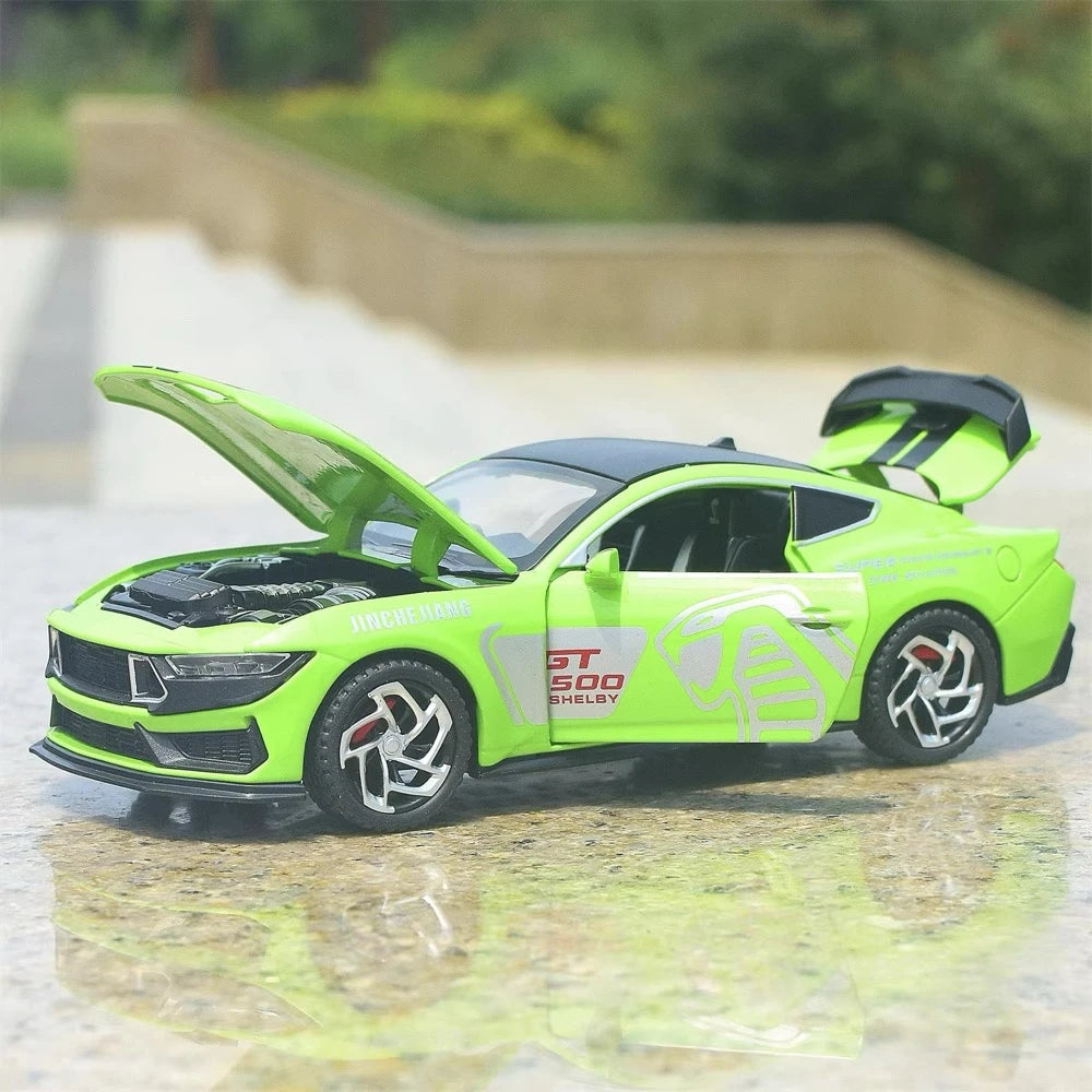 [TOY] 1:32 Ford 2024 Mustang GT4 Green Model Car Die-Cast