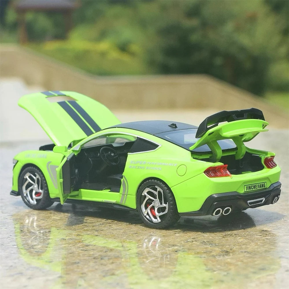 [TOY] 1:32 Ford 2024 Mustang GT4 Green Model Car Die-Cast