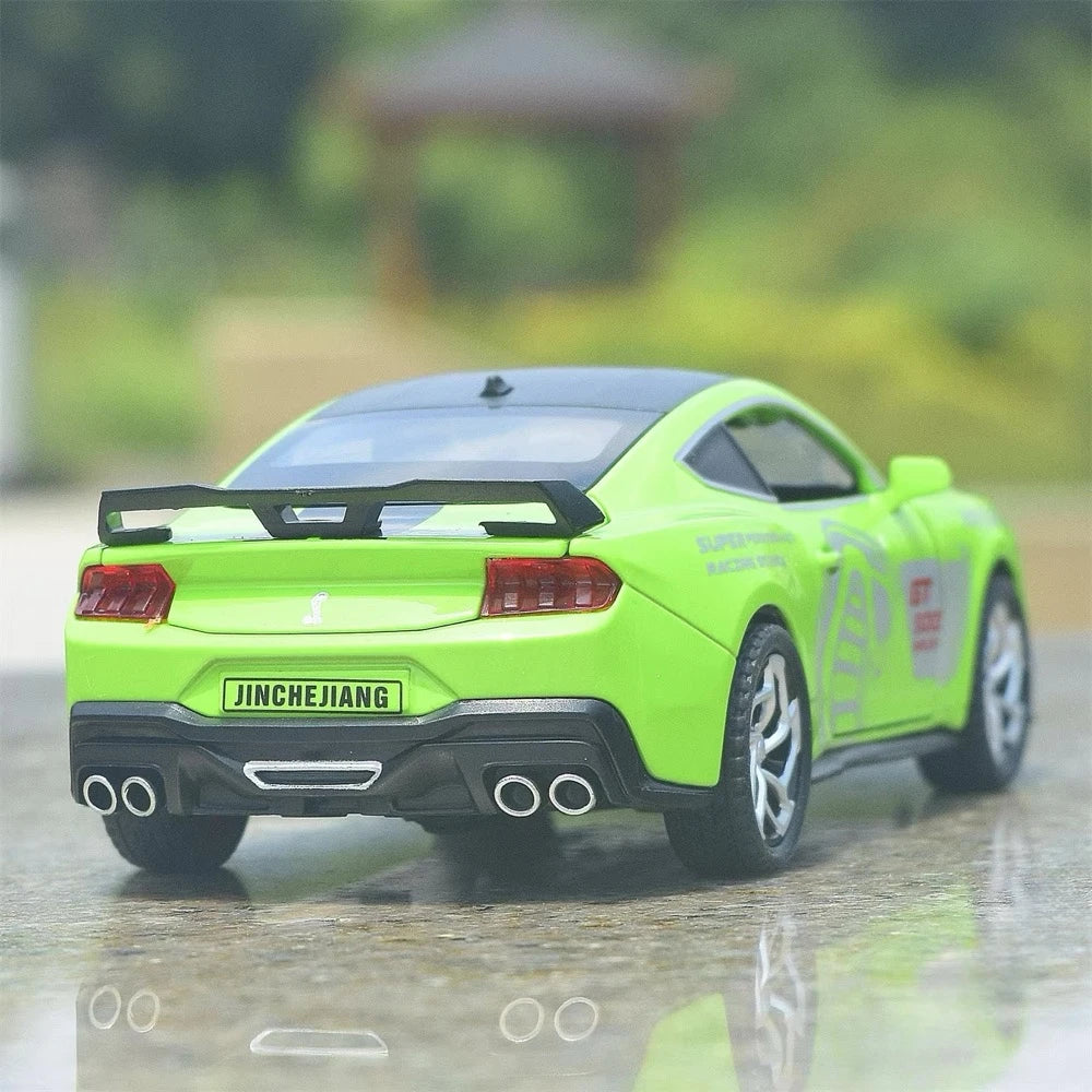 [TOY] 1:32 Ford 2024 Mustang GT4 Green Model Car Die-Cast