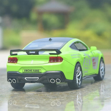 [TOY] 1:32 Ford 2024 Mustang GT4 grön modellbil Die-Cast