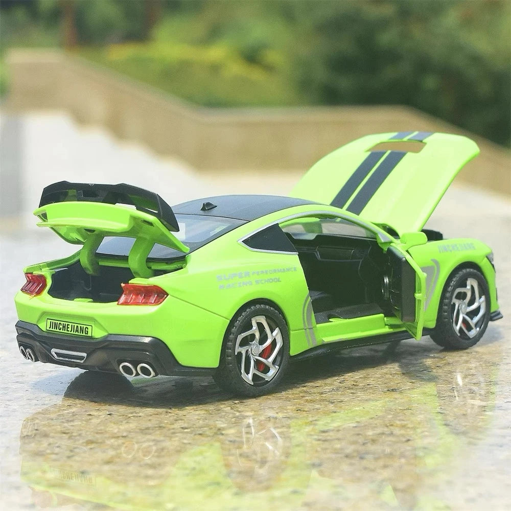 [TOY] 1:32 Ford 2024 Mustang GT4 Green Model Car Die-Cast