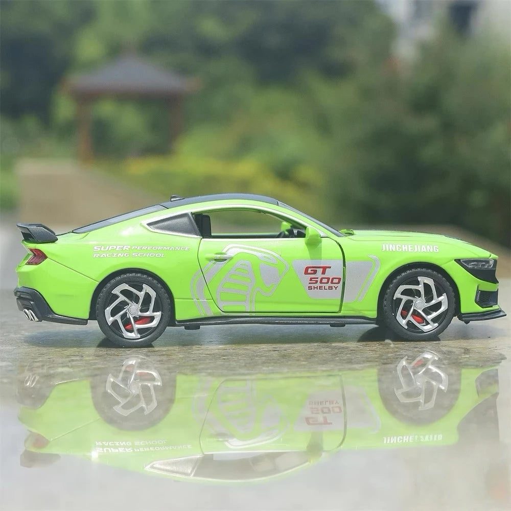 [TOY] 1:32 Ford 2024 Mustang GT4 Green Model Car Die-Cast