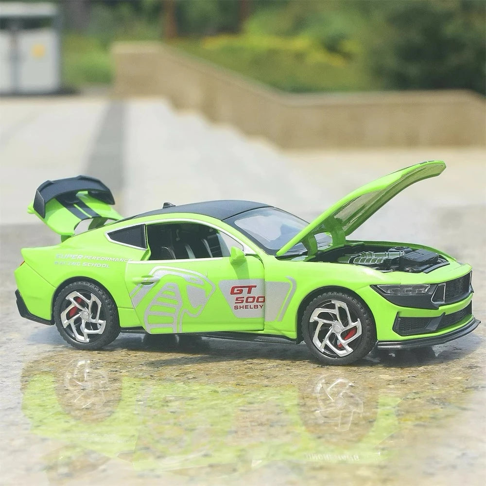 [TOY] 1:32 Ford 2024 Mustang GT4 Green Model Car Die-Cast